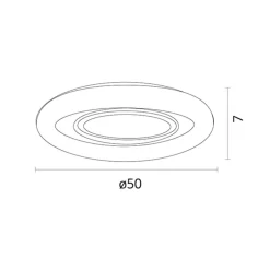 Plafón Amaltea Bel Air 116W luz LED 10900 lm blanco Ø50x7 cm
