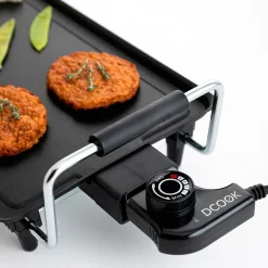 Plancha de asar Dcook 2000W antiadherente negro 14x52x24,5 cm