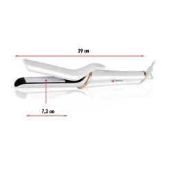 Plancha de pelo Alpina 200º cerámica blanco