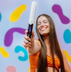 Plancha de pelo Cecotec RitualCare Twerk pantalla LED iMotion blanco