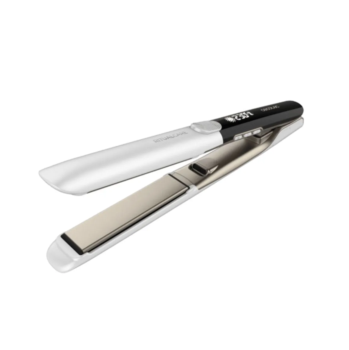 Plancha de pelo Cecotec RitualCare Twerk pantalla LED iMotion blanco