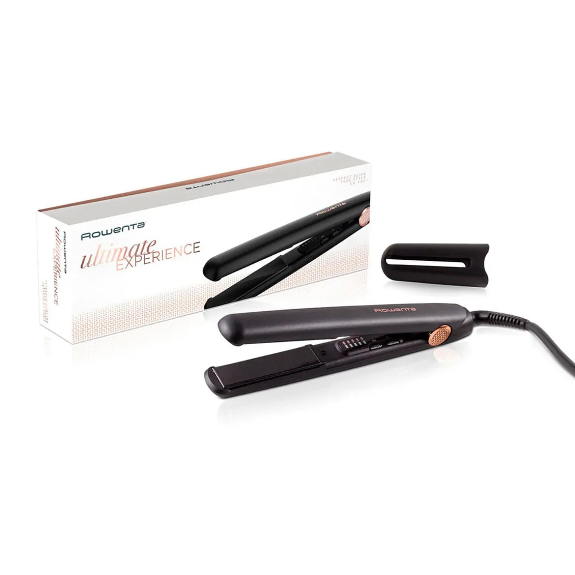 Plancha de pelo Rowenta Ultimate Experience SF8210 5 temperaturas 200ºC placas flotantes 3D negro