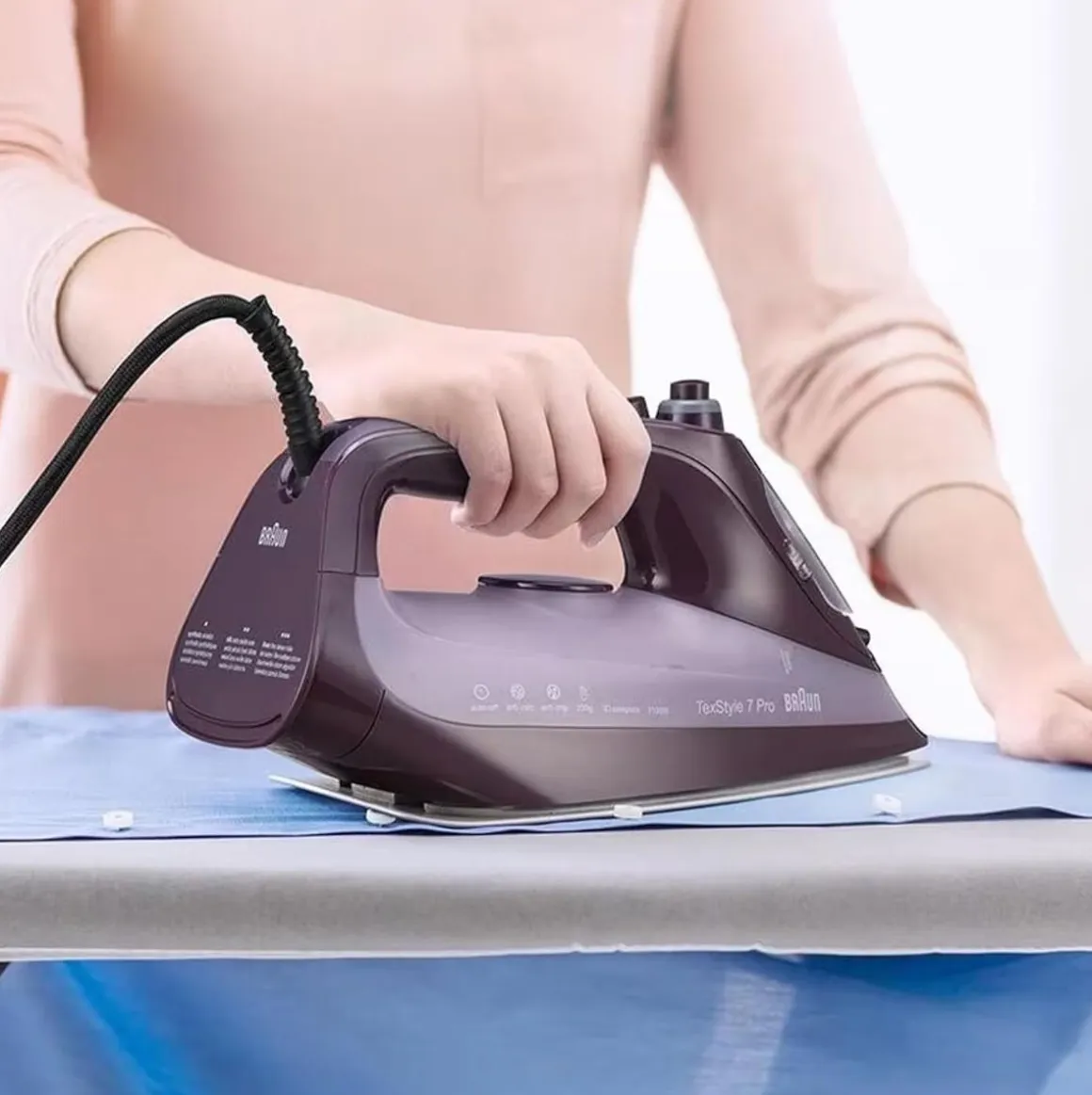 Plancha de vapor Braun TexStyle 7 Pro SI7181VI 3100W 230 g/min morado