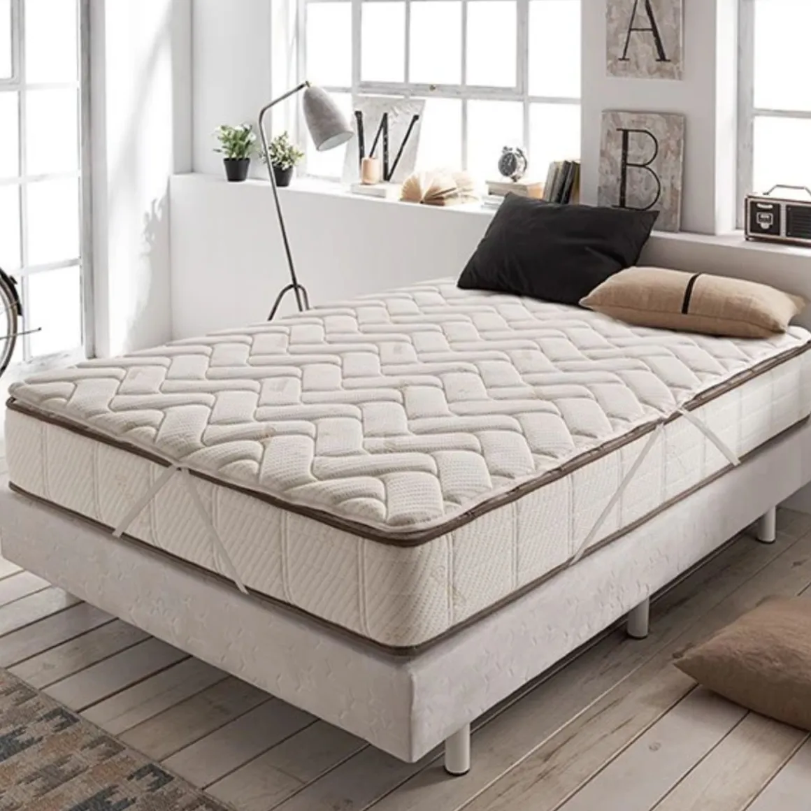 Plancha de viscoelástica Topper Cashmere 55kg/m³ firmeza media/alta beige