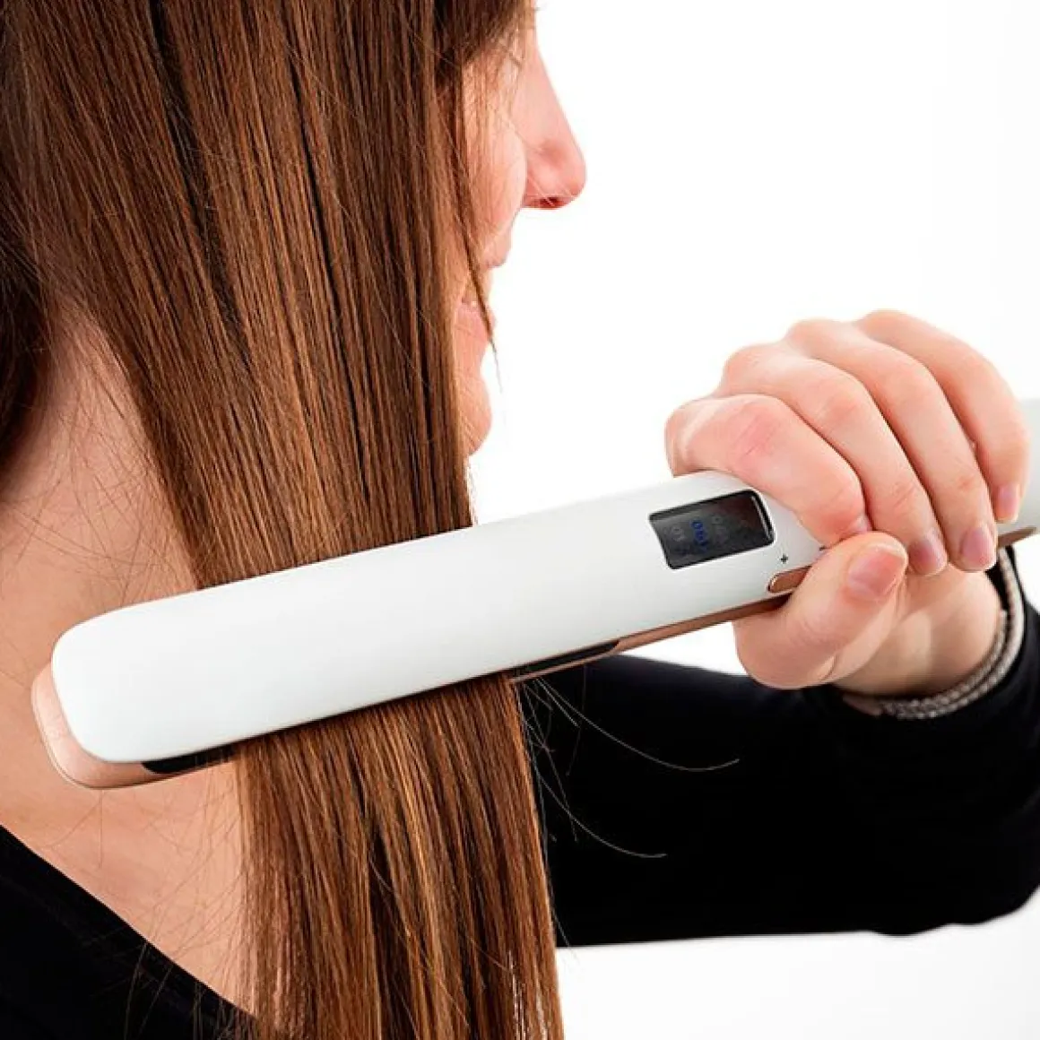 Plancha del pelo cerámica Dcook 50W con selector de temperatura