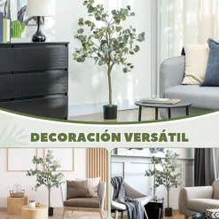 Planta artificial Eucaliptus 230 hojas verde 150 cm