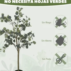 Planta artificial Eucaliptus 230 hojas verde 150 cm