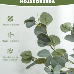 Planta artificial Eucaliptus 230 hojas verde 150 cm