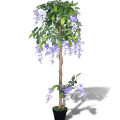 Planta artificial Glicina 420 hojas + macetero multicolor 120 cm