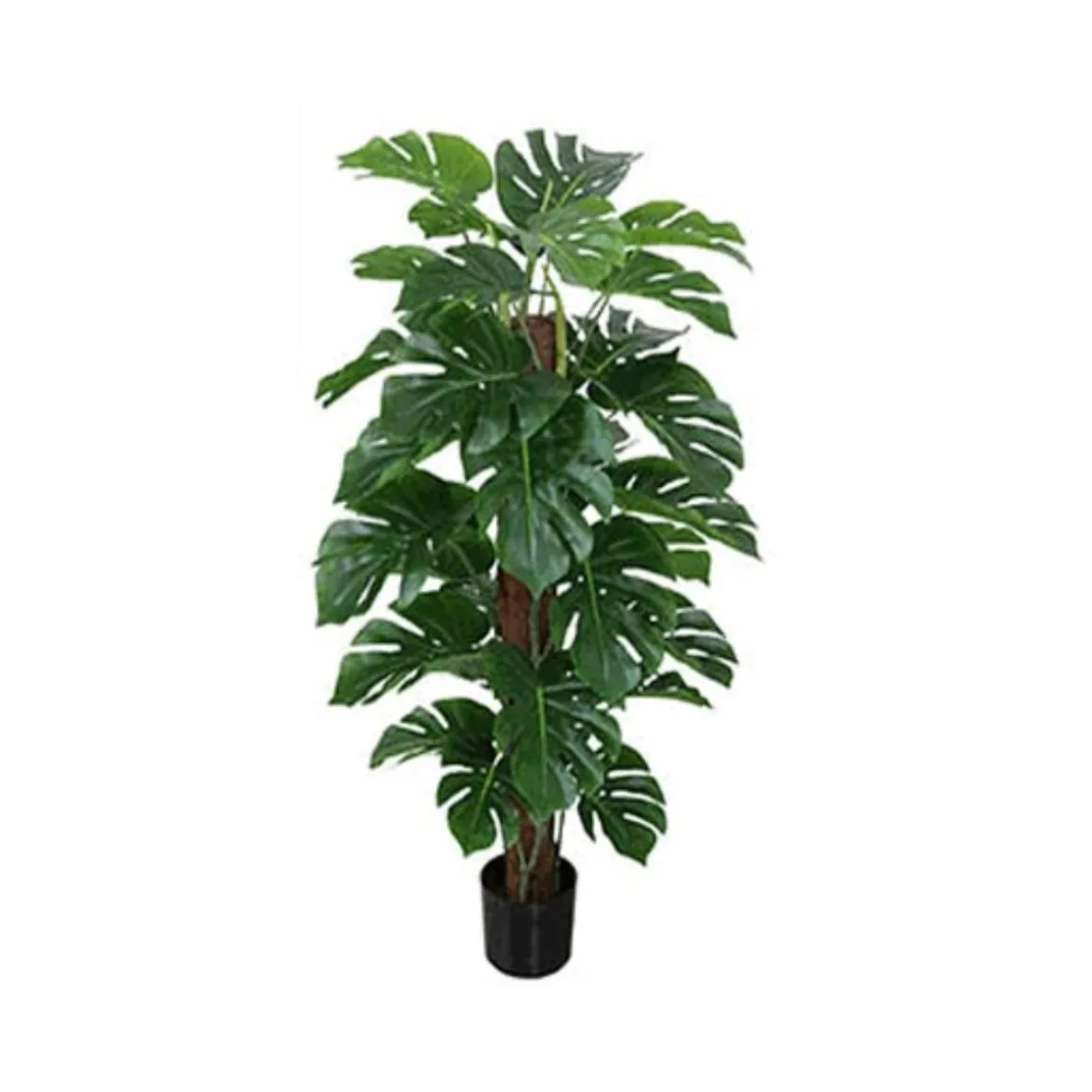 Planta artificial Monstera con macetero verde 115 cm