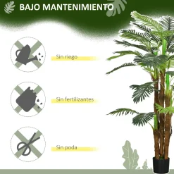 Planta artificial Nostra Homcom ramas ajustables verde 160 cm