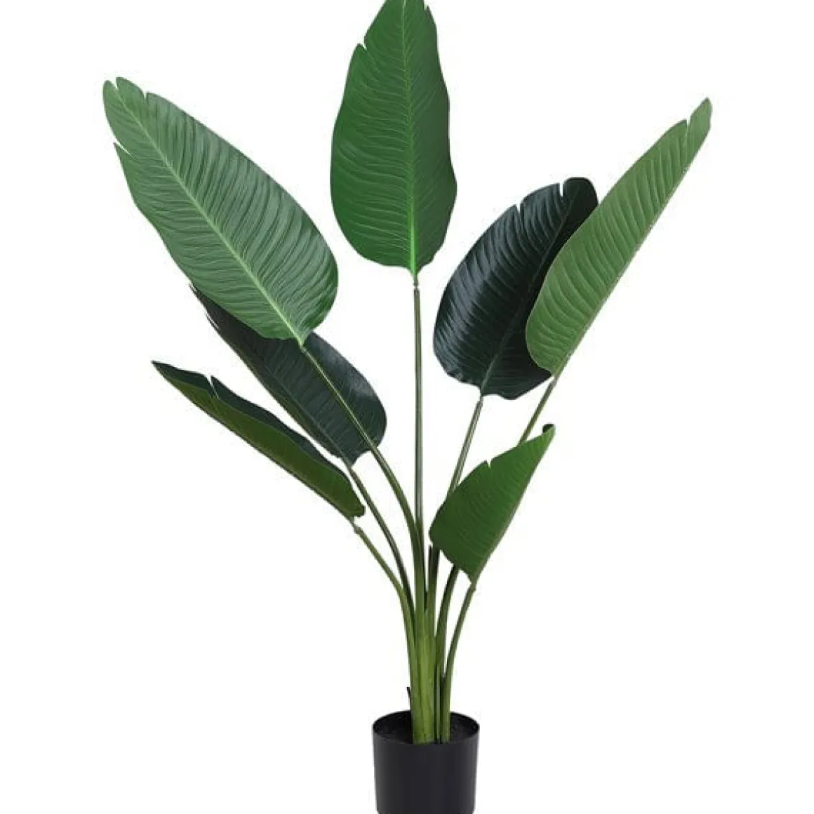 Planta de palma artificial con maceta 7 hojas verde Ø15x120 cm