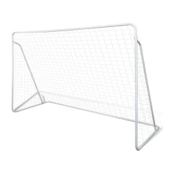 Portería de fútbol Sport blanco 150x240x90 cm