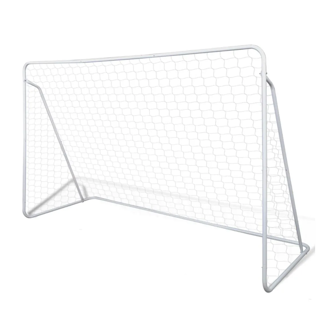Portería de fútbol Sport blanco 150x240x90 cm