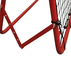 Portería reboteadora ajustable para fútbol rojo/negro 100x100 cm