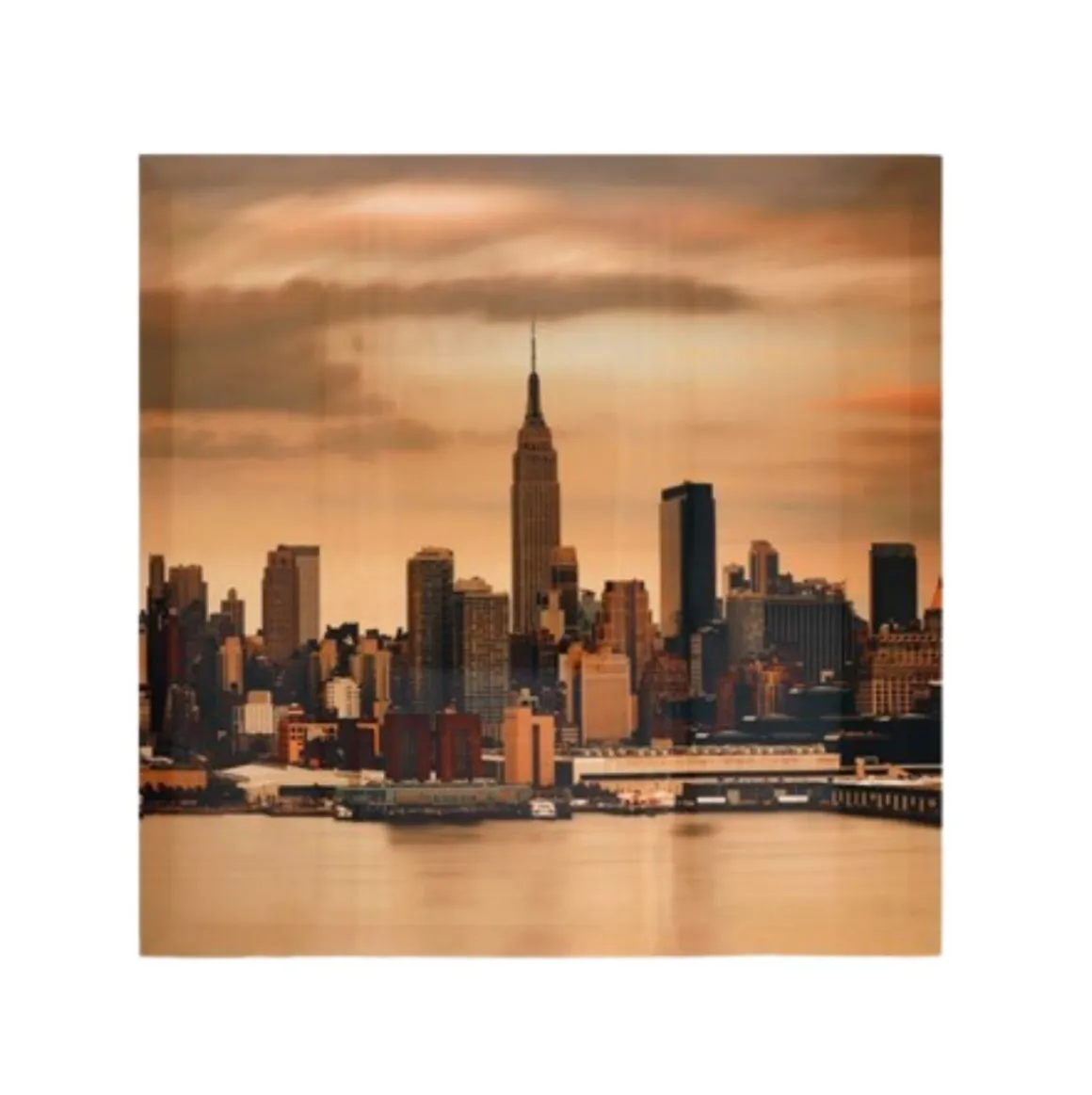 Print de paisaje ciudad decorativo 50x50 cm