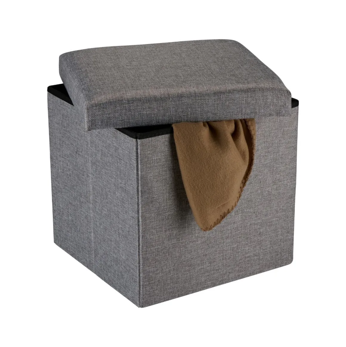Puff de almacenaje con tapa 37,5x37,5x36 cm