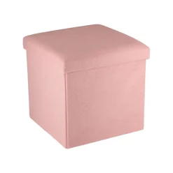 Puff de almacenaje con tapa 38x38 cm