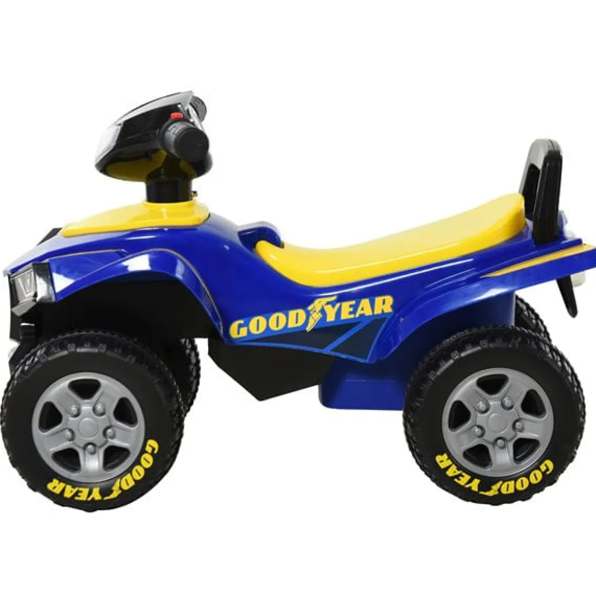 Quad Correpasillos Goodyear +12M amarillo/azul 42x38x60 cm