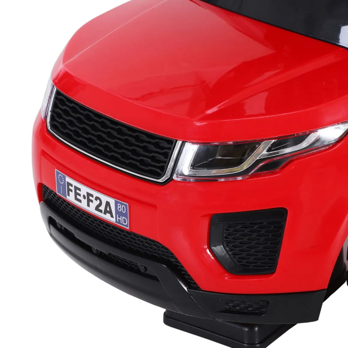 Quad correpasillos Homcom con bocina + almacenamiento +1A rojo 41,5x62x28 cm