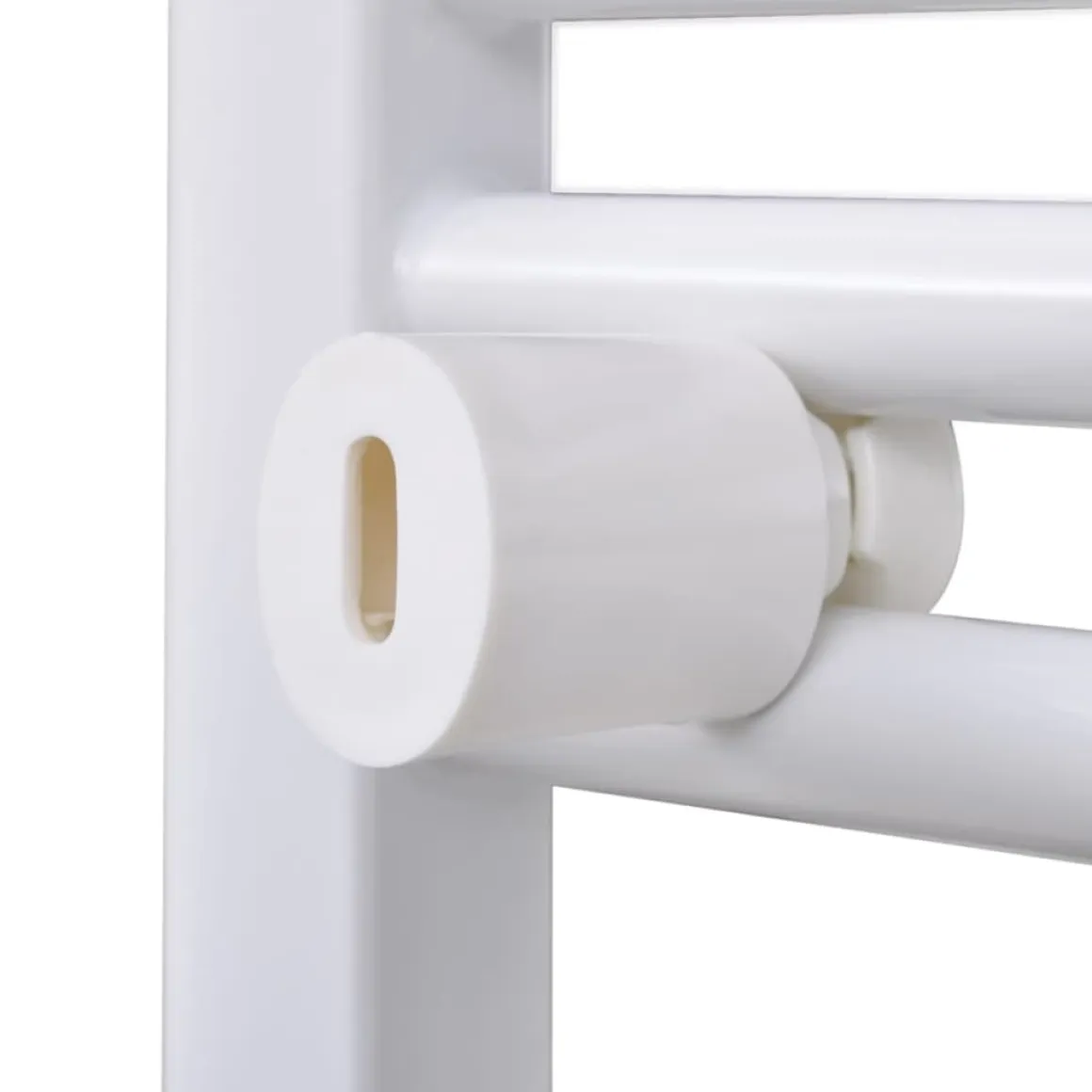 Radiador eléctrico 210W 8 barras acero blanco 48x48 cm