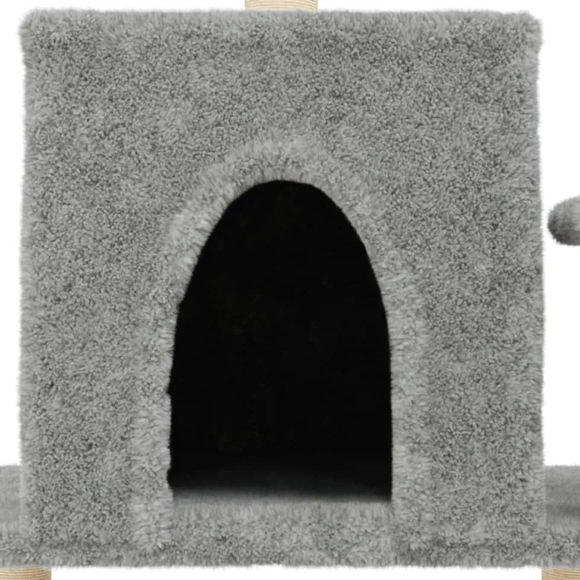 Rascador para gatos con postes de sisal 122 cm