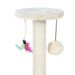 Rascador para gatos con pluma + bola Ø16x30 cm