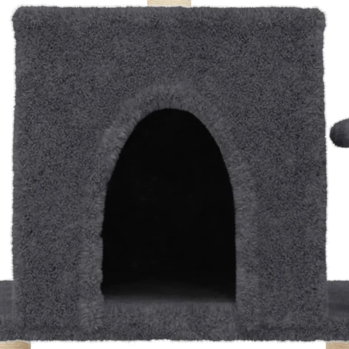 Rascador para gatos con postes de sisal 122 cm