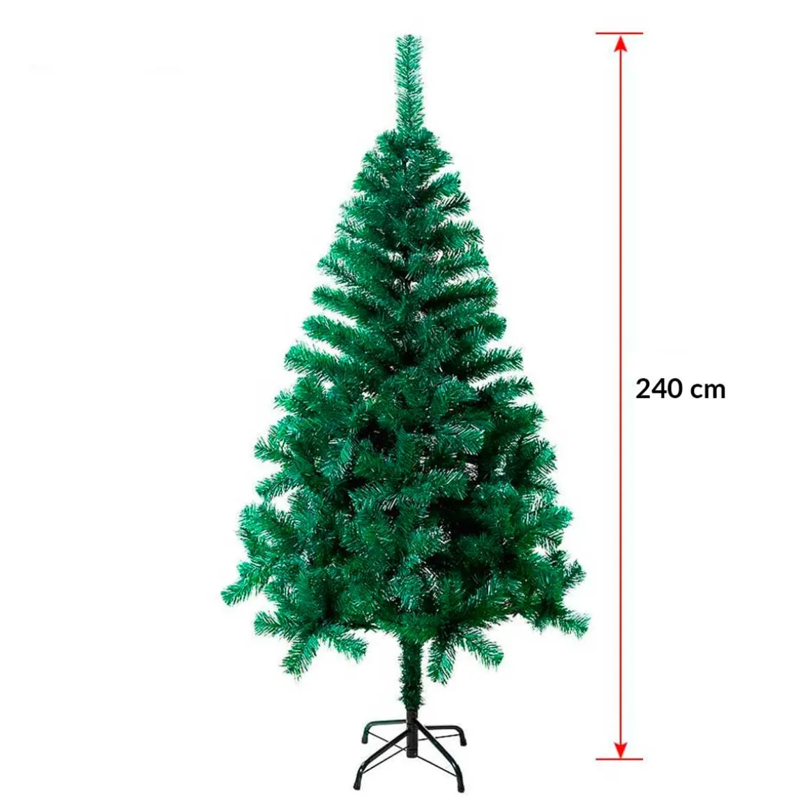 Árbol de Navidad 1000 puntas verde 240 cm