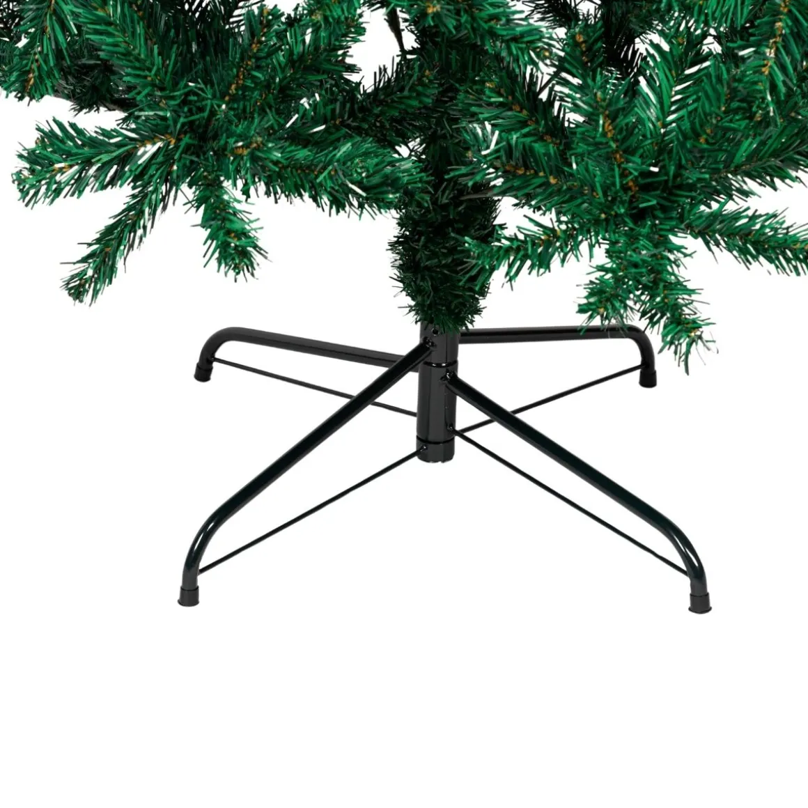 Árbol de navidad 400 ramas + base cruzada verde Ø85x150 cm