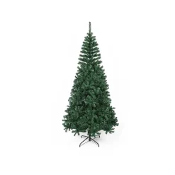 Árbol de navidad 1000 ramas + base cruzada verde Ø55x210 cm