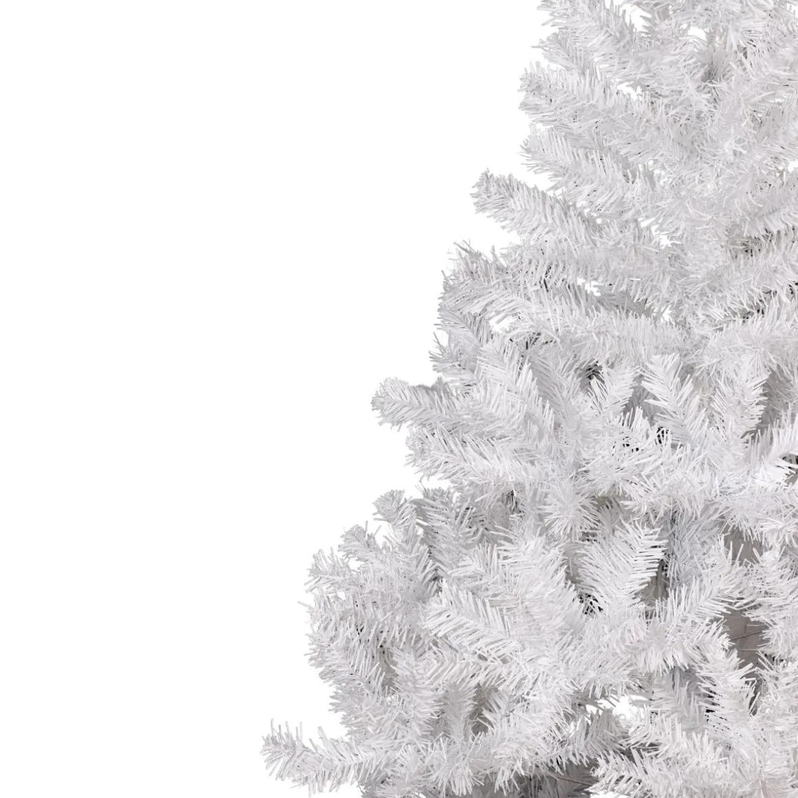 Árbol de navidad 400 ramas + base cruzada blanco Ø35x150 cm