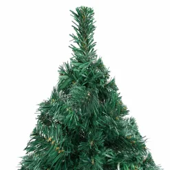 Árbol de Navidad 930 ramas 150 LEDs con decoraciones verde