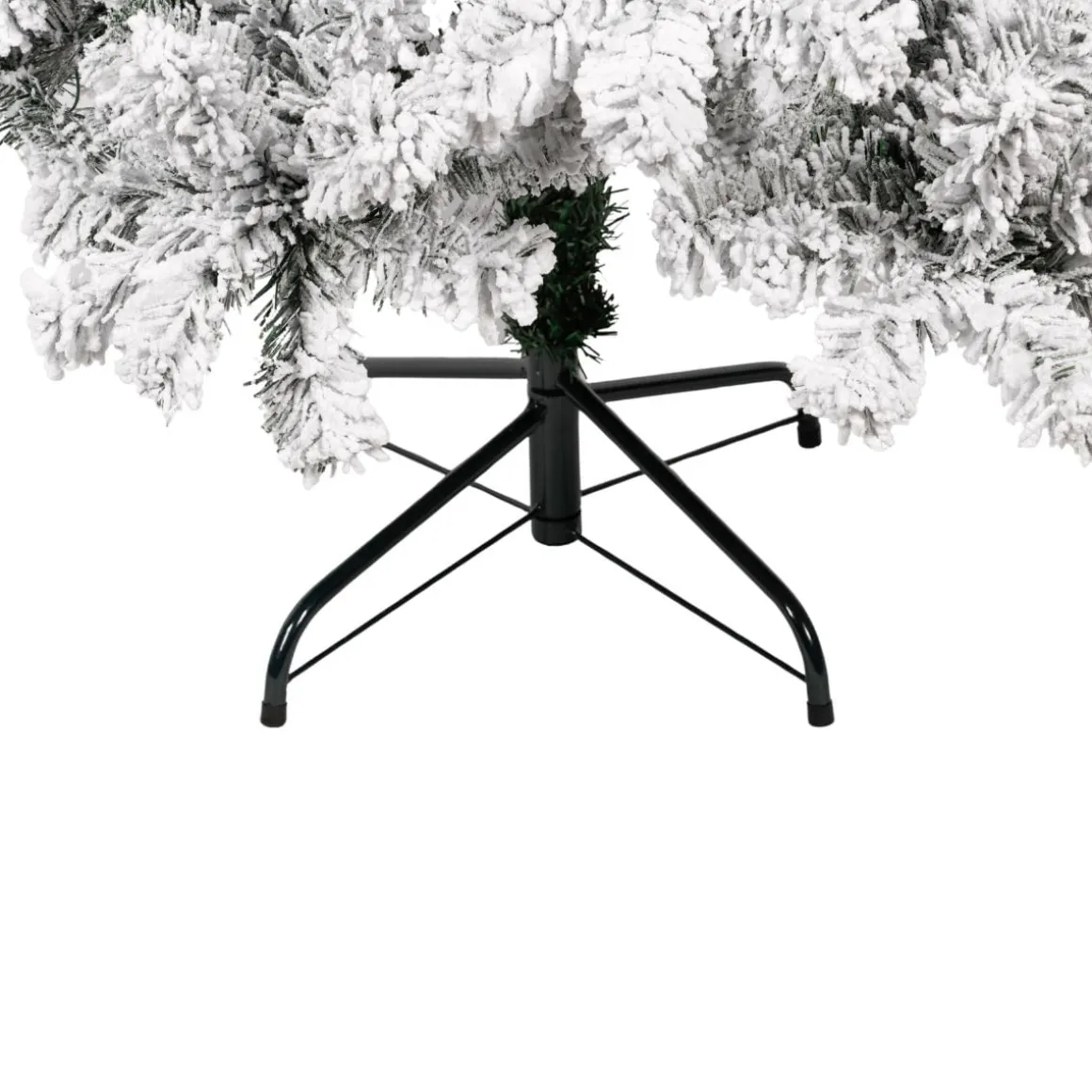 Árbol de navidad 806 ramas efecto nieve blanco/verde Ø100x180 cm