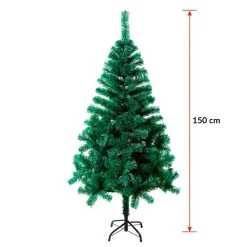 Árbol de Navidad 230 ramas verde 150 cm