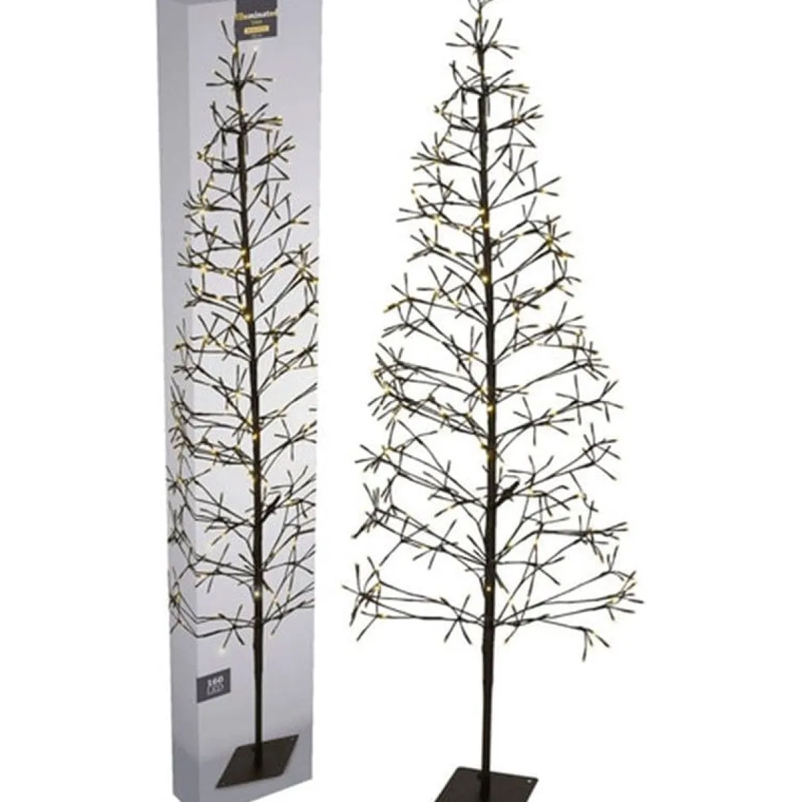 Árbol de navidad Ambiance 160 luces LED 120 cm