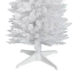 Árbol de Navidad artificial Homcom 390 ramas con soporte blanco 180 cm