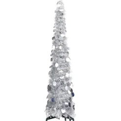Árbol de Navidad con diseño plegable Ø25x120 cm