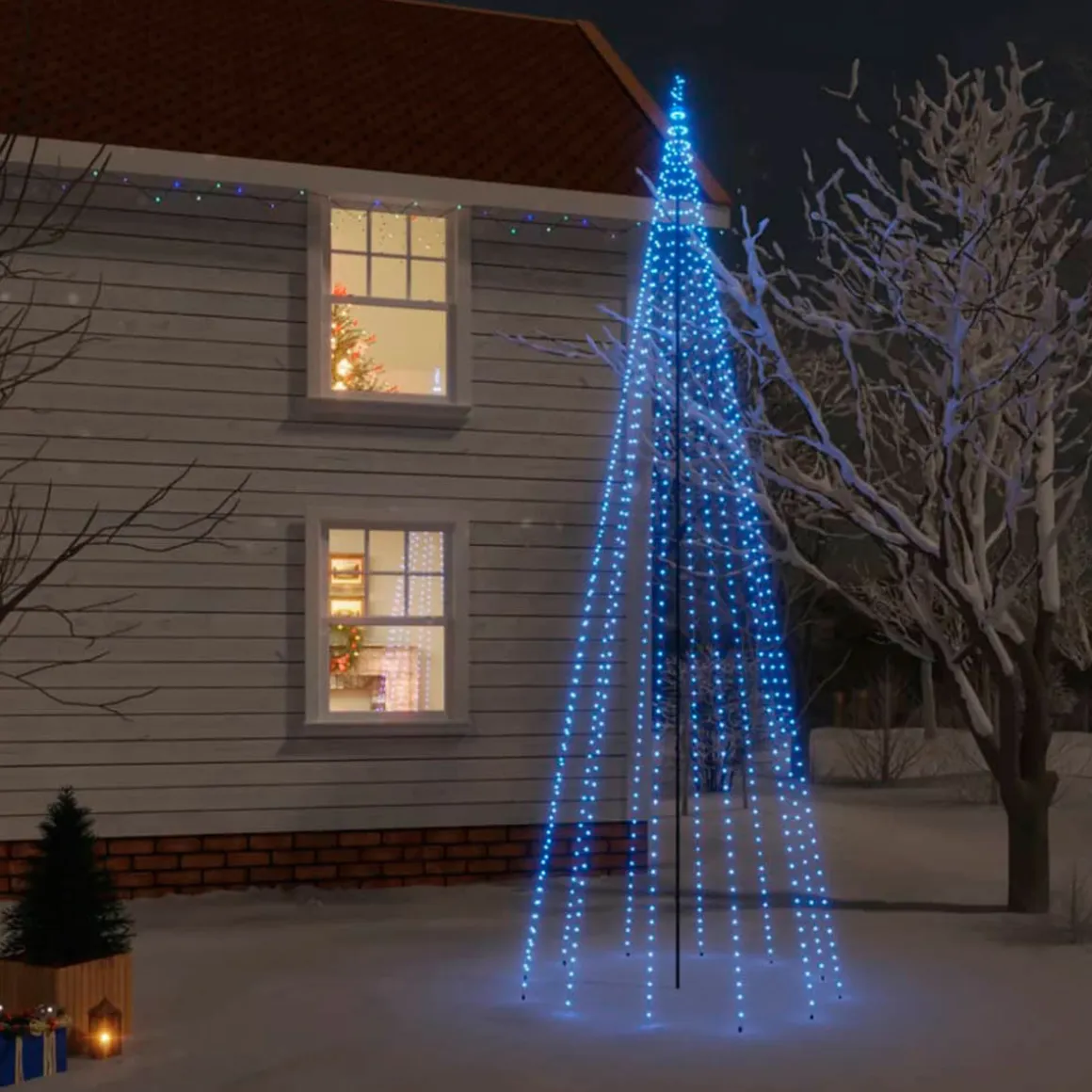 Árbol de navidad con pincho 732 luces LED 500 cm