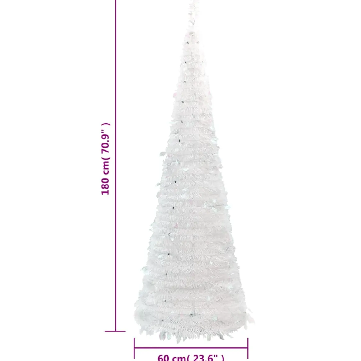 Árbol de Navidad desplegable luces LED 8 modos
