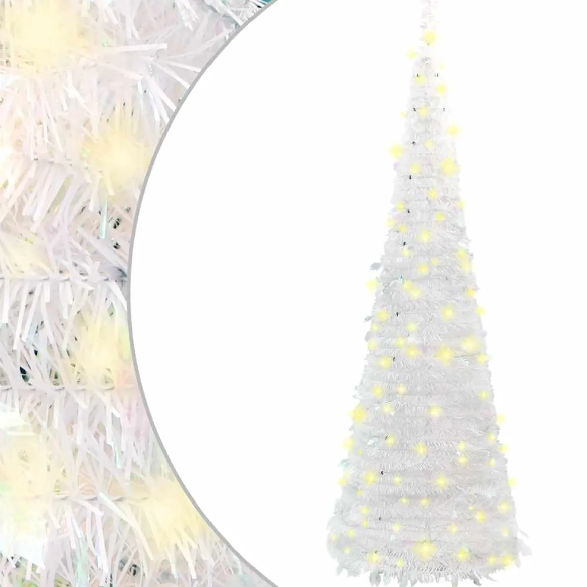 Árbol de Navidad desplegable luces LED 8 modos