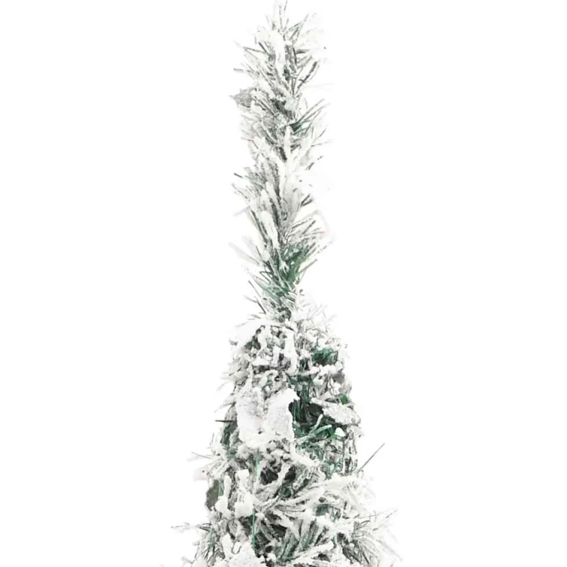 Árbol de Navidad desplegable efecto nevado con 200 LEDs blanco