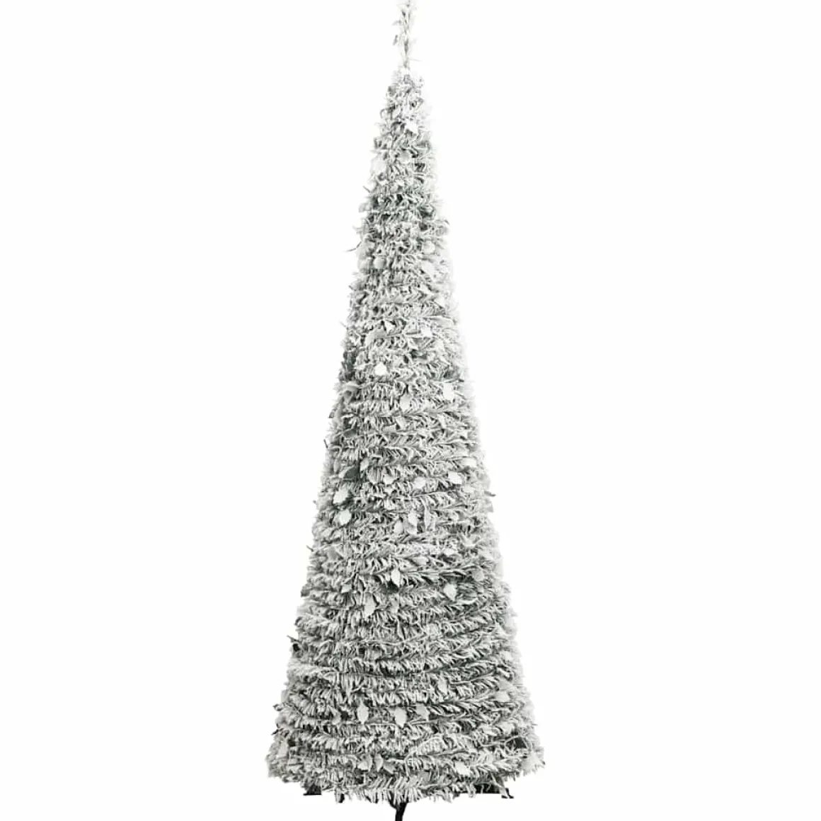 Árbol de Navidad desplegable efecto nevado con 200 LEDs blanco