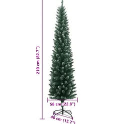 Árbol de Navidad Everluce 286 ramas con efecto nevado 300 LEDs verde