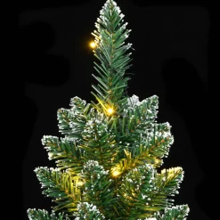 Árbol de Navidad Everluce 286 ramas con efecto nevado 300 LEDs verde