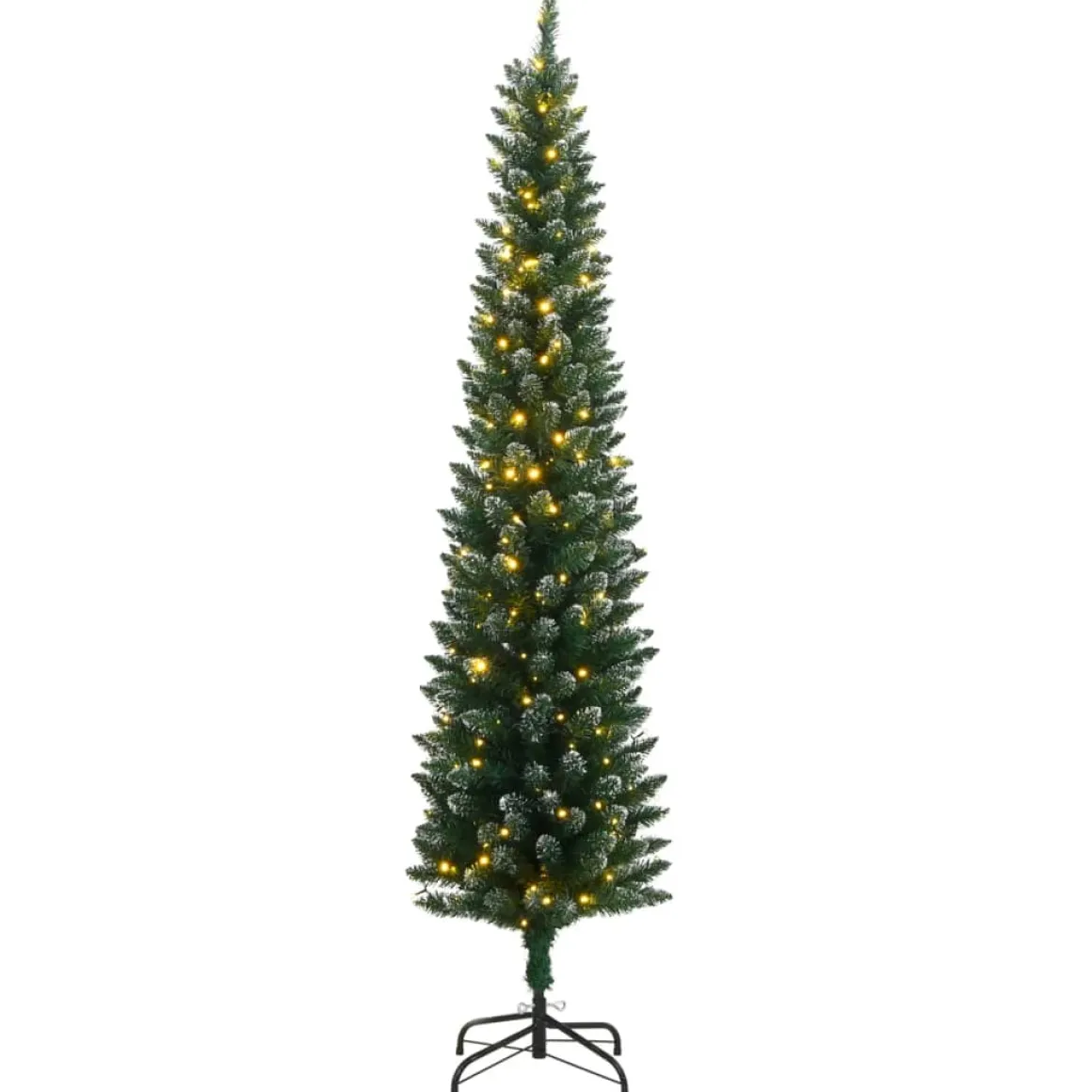 Árbol de Navidad Everluce 286 ramas con efecto nevado 300 LEDs verde