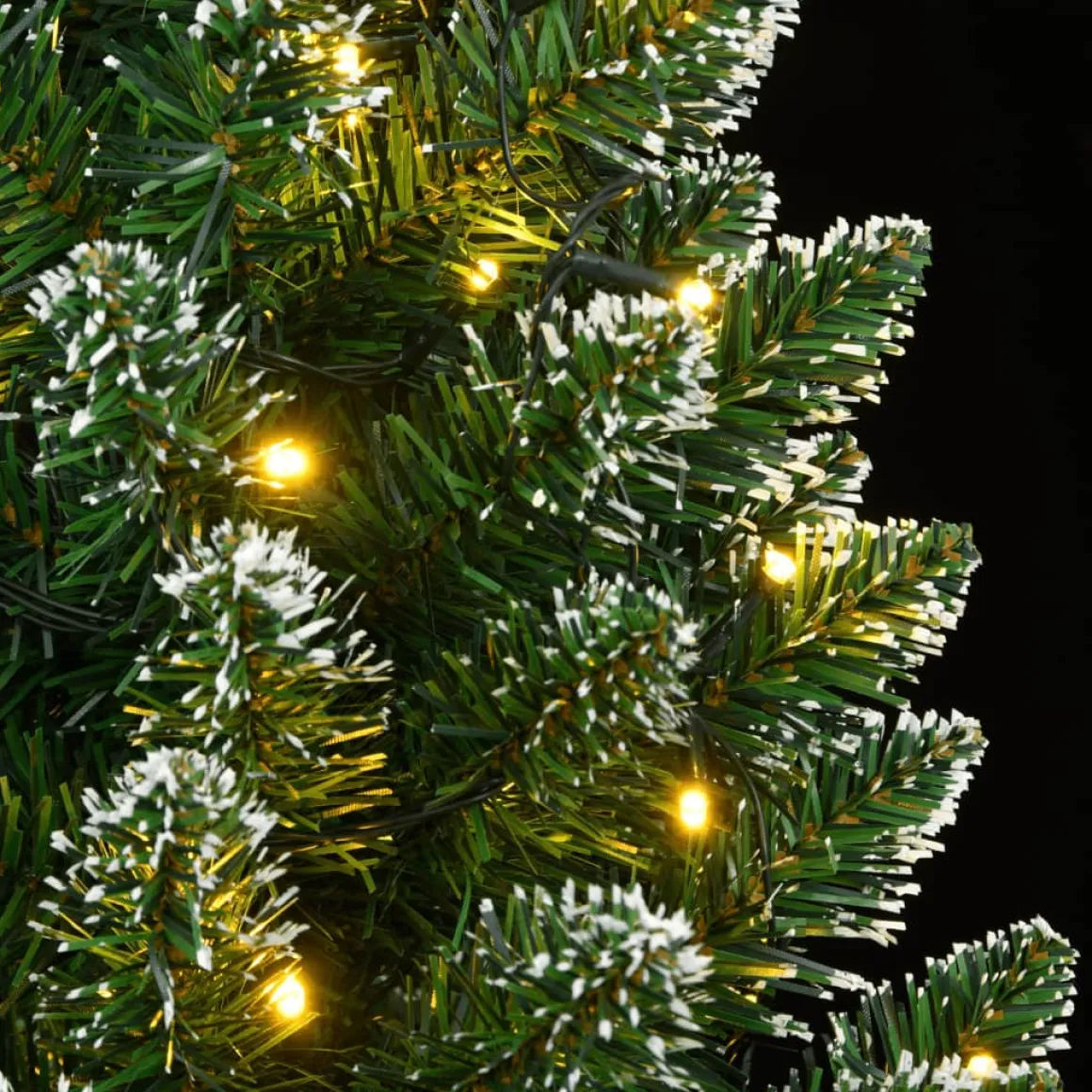 Árbol de Navidad Everluce 286 ramas con efecto nevado 300 LEDs verde