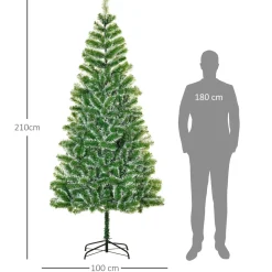 Árbol de Navidad Homcom 968 ramas verde 210 cm