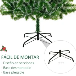 Árbol de Navidad Homcom 968 ramas verde 210 cm