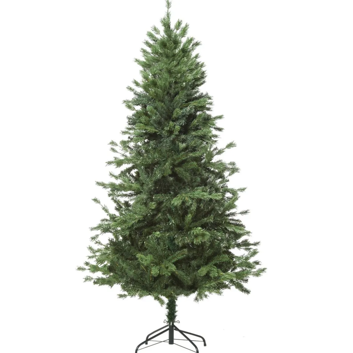 Árbol de Navidad Homcom 696 ramas base plegable verde Ø90x180 cm